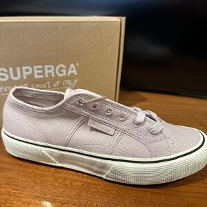 New Superga Pink Magenta Womens 2490 Bold Organic Canvas Shoes size 8 U.S.